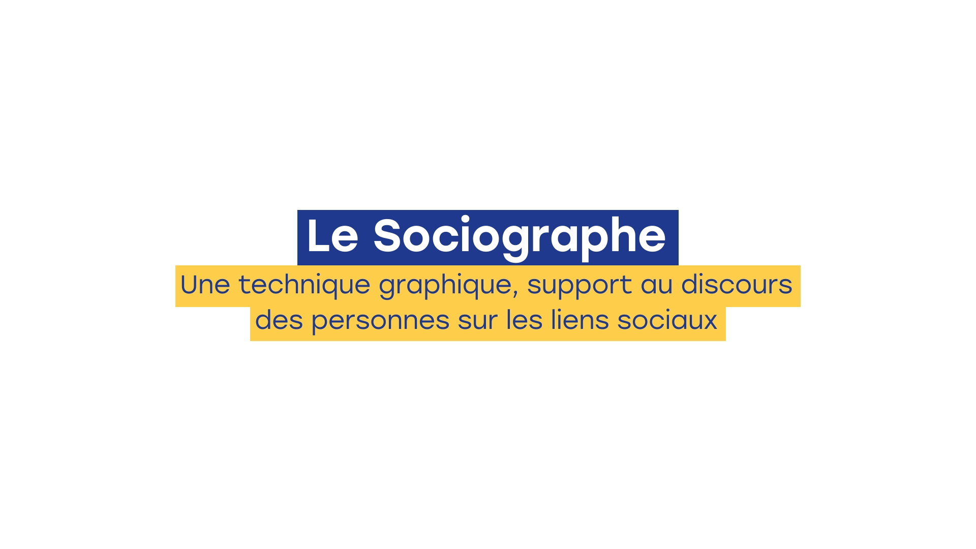 Le sociographe - une technique graphique, support au discours des personnes sur les liens sociaux